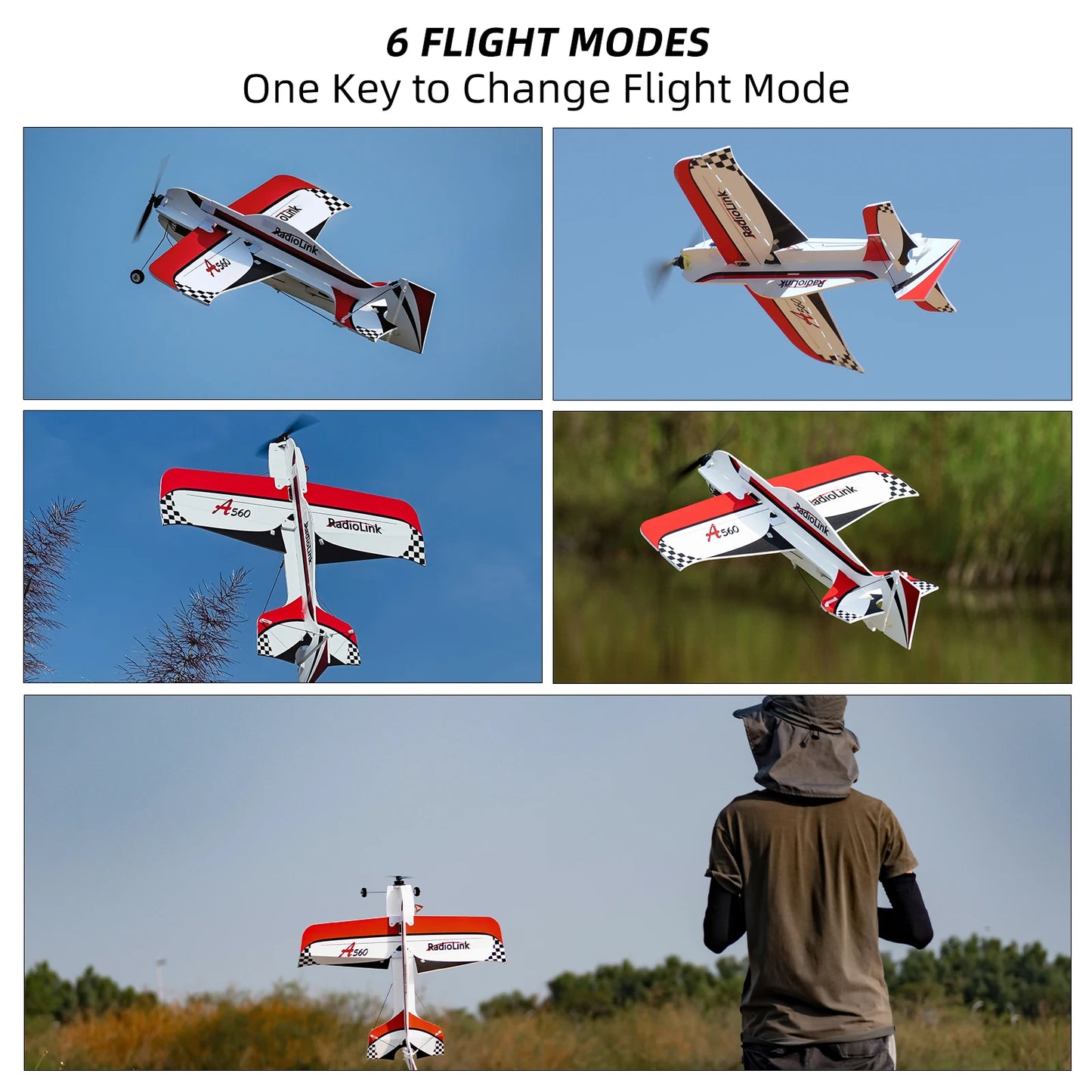 Radiolink A560 4CH Brushless RC Plane RTF - Ideal for Beginners & Fun Flights