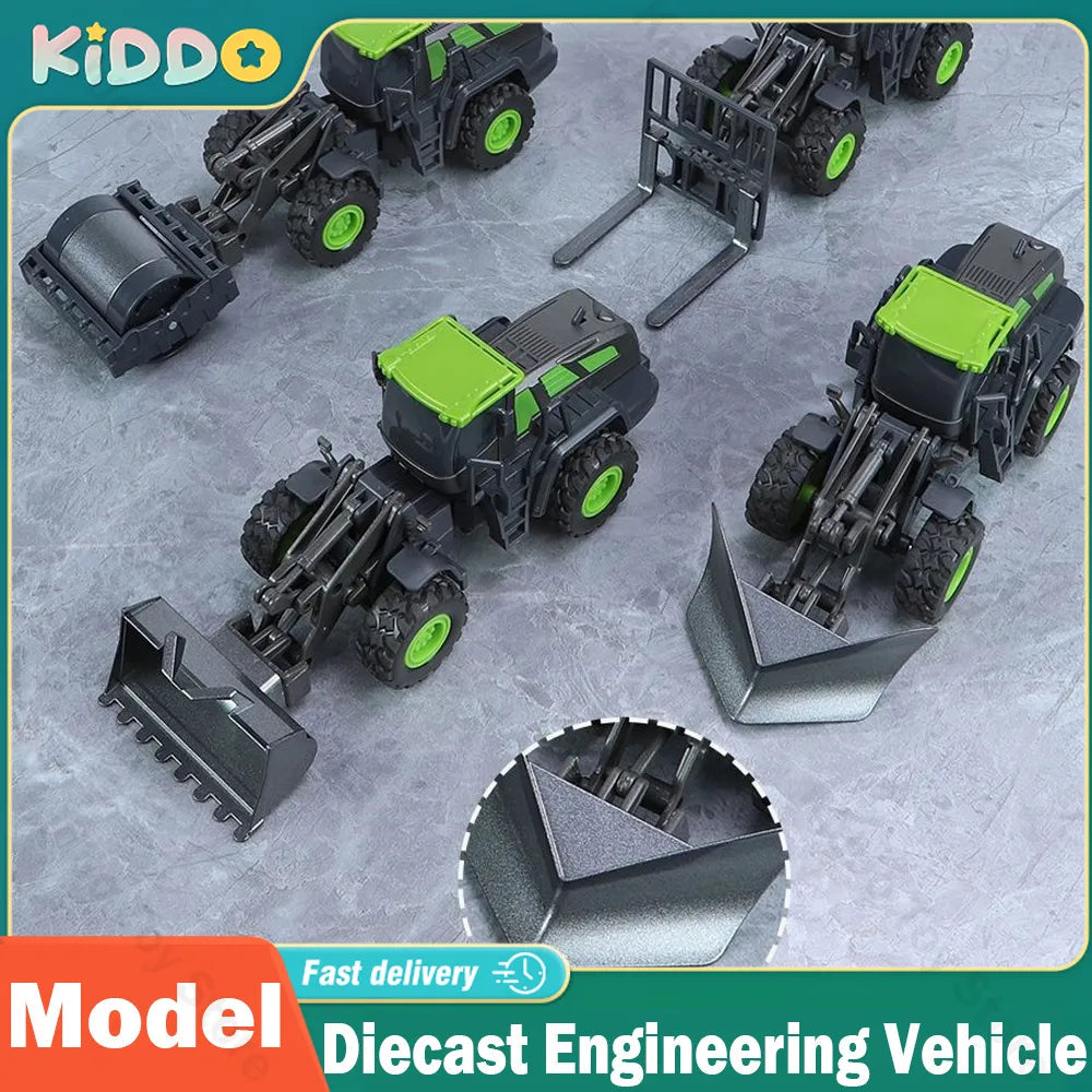 Diecast Engineering Vehicle Model Simulation Alloy Mixing Crane - ToylandEU