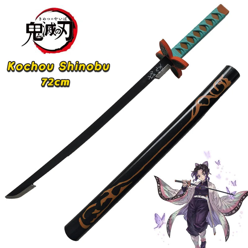 Demon Slayer Katana Sword | 72 Cm Full Length | Eva Foam Material | Anime Prop