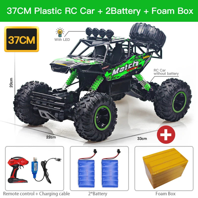 4WD RC Car With LED Lights For All Terrain Adventures