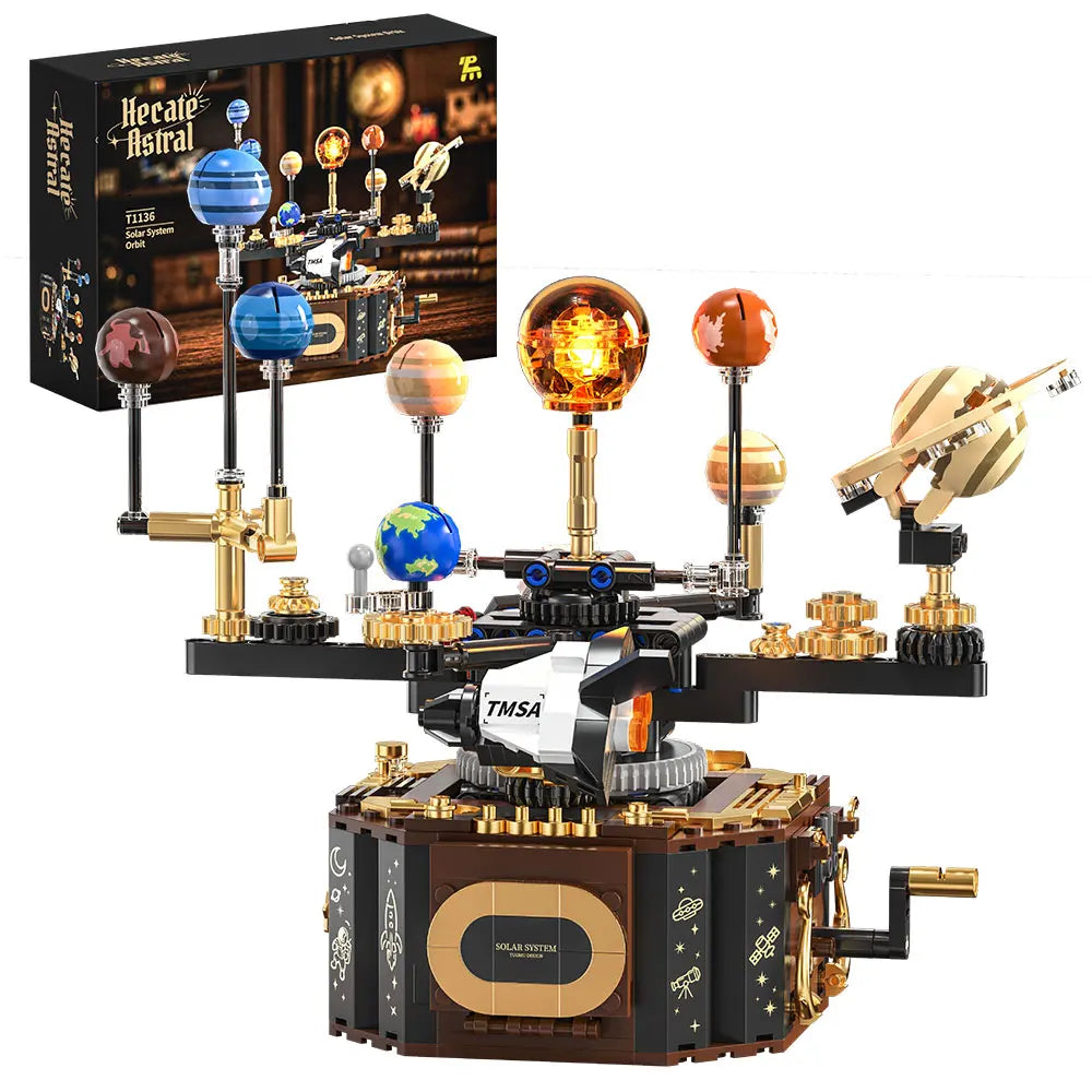 Solar System Building Blocks | Illuminated Orrery | Compatible Bricks | 14+