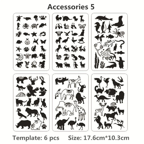 Rainbow Magic Scratch Paper Cards Set - 10-Piece Doodle Stencil Spiral Gear Kit ToylandEU.com Toyland EU