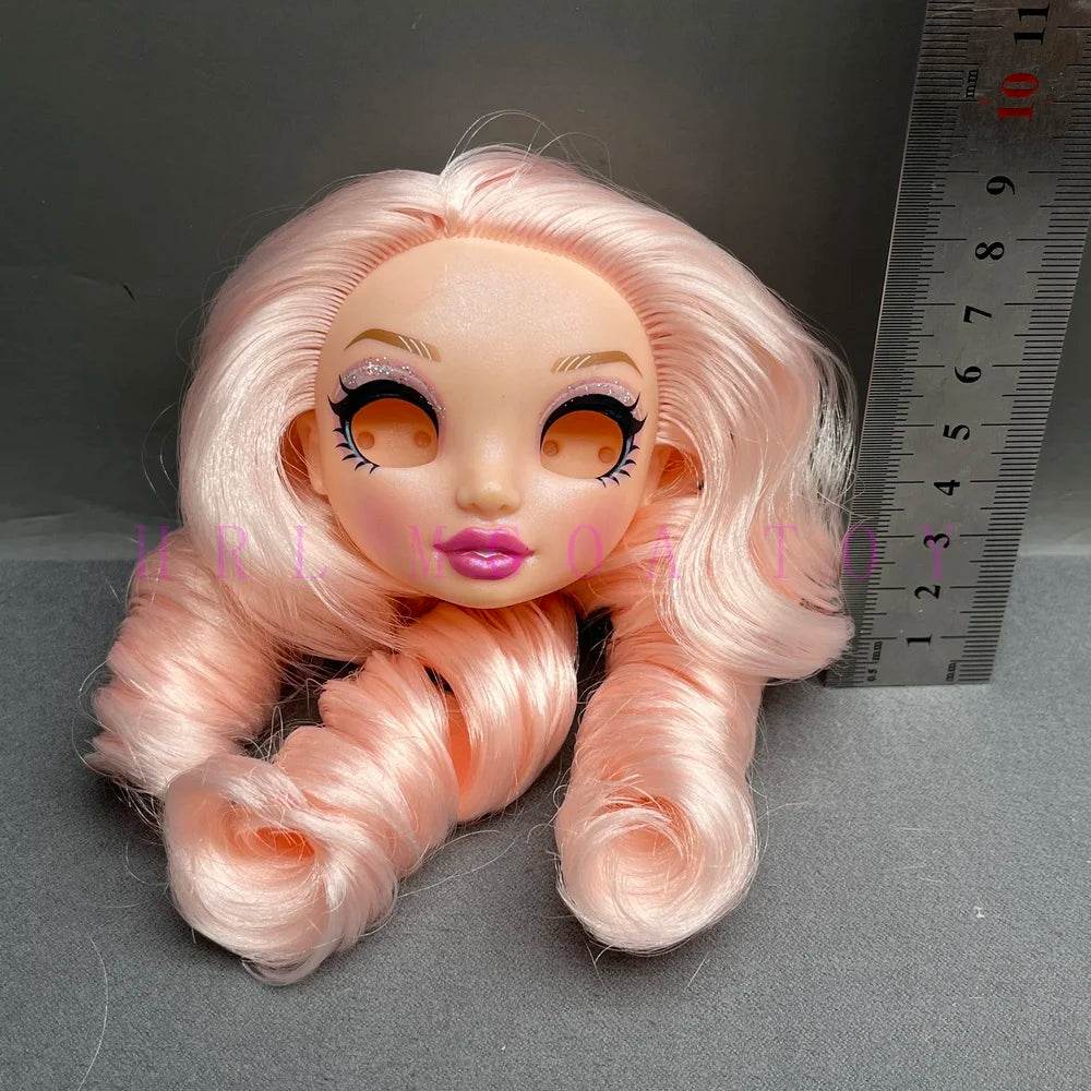 New Doll Head 29cm Rainbow Eyeless For DIY Dress Up - ToylandEU