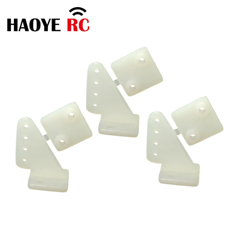 Haoye 10Pcs Nylon Zip Horns/Pin Horn Without Screws 4Hole RC Airplanes - Replacement Accessories for Electric Planes and Foam Models - ToylandEU