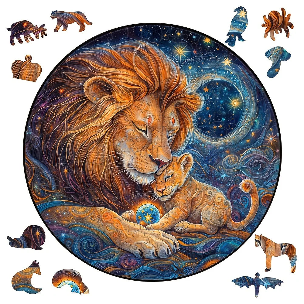 3D Wooden Puzzle | Universe Fantasy Theme | Animal Style | One Size