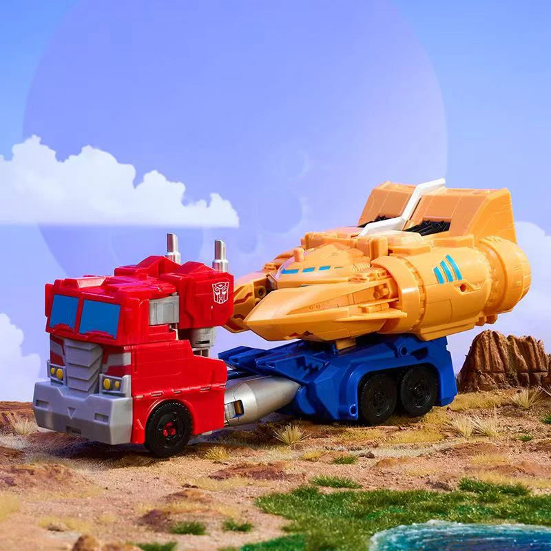 Transformers Action Figure | Two Figures | 14 cm Articulated Joints | Multicolor