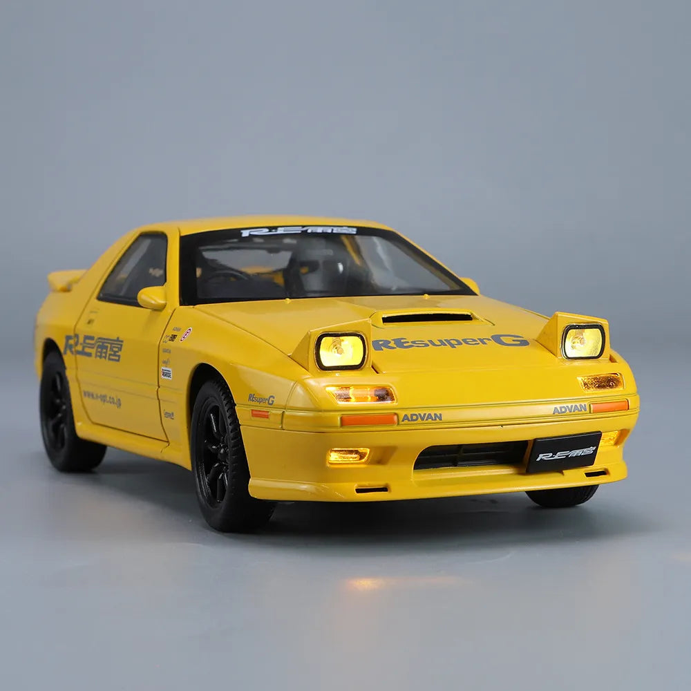 1:24 INITIAL D Mazda RX7 RX-7 Supercar Alloy Model Car Toy Diecasts Toyland EU