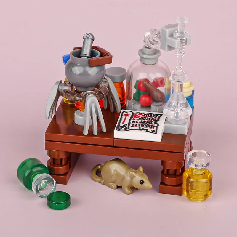 Building Blocks | Compatible With Lego | Medieval Furniture Set | For Kids