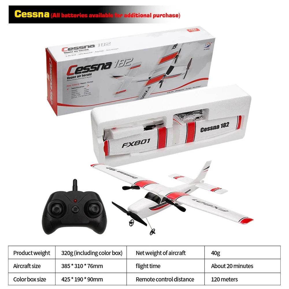 RC Plane SU35 2.4G With LED Lights Remote Control Aircraft - ToylandEU