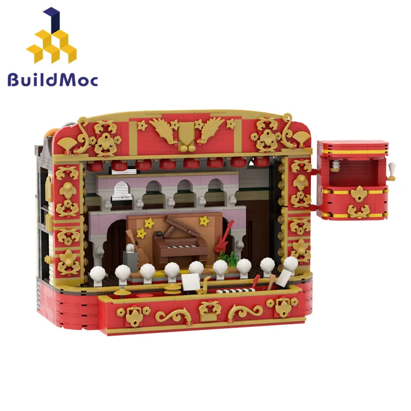 Puppet Show Theater Building Blocks Set with 1101 PCS