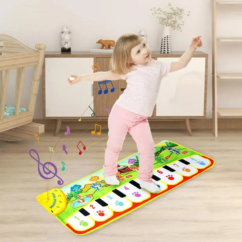 Kids Piano Mat Foldable Floor Dance Mat Early Non Woven Fabric Piano - ToylandEU