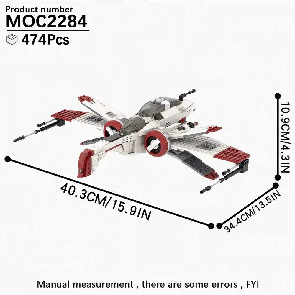 Space Wars Fighter Building Blocks Set For Realistic Dioramas - ToylandEU