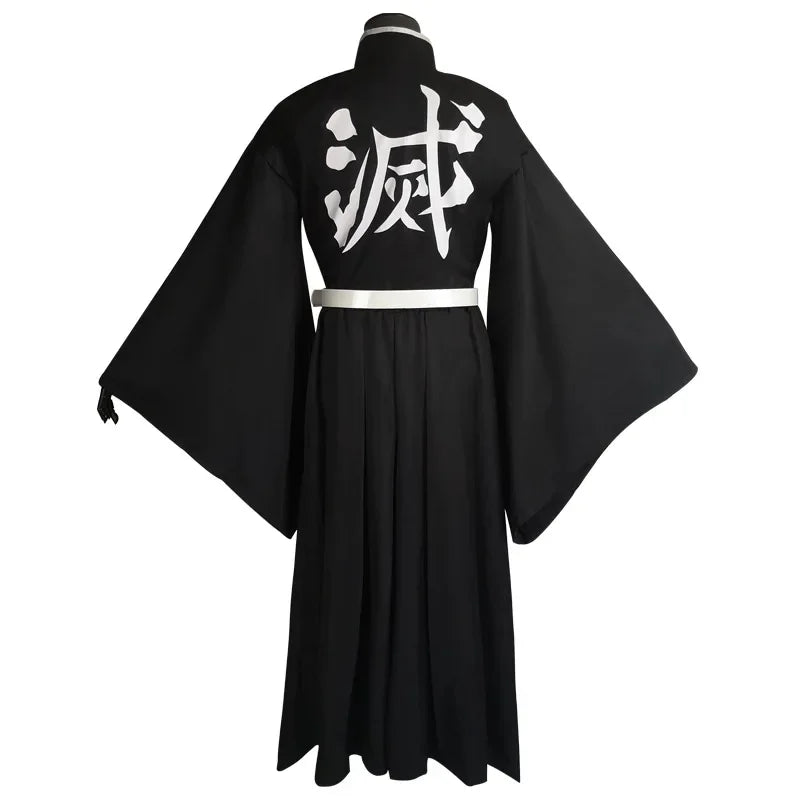 Demon Slayer Cosplay Costume | Knit Kimono With Wig | Unisex Adult | Halloween