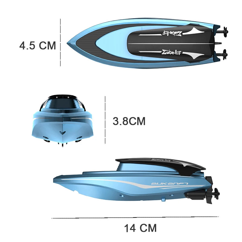 Mini RC High-Speed Electronic Racing Boat - ToylandEU