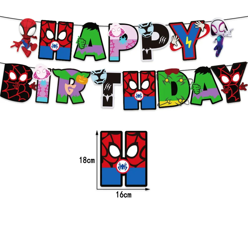 Balloon | Spider Web Friends Theme | Latex Balloon | 1Pc