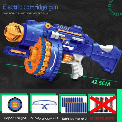 Nerfs Gun Toy Children's Electric Continuous Shooting Gatling Suction ToylandEU.com Toyland EU