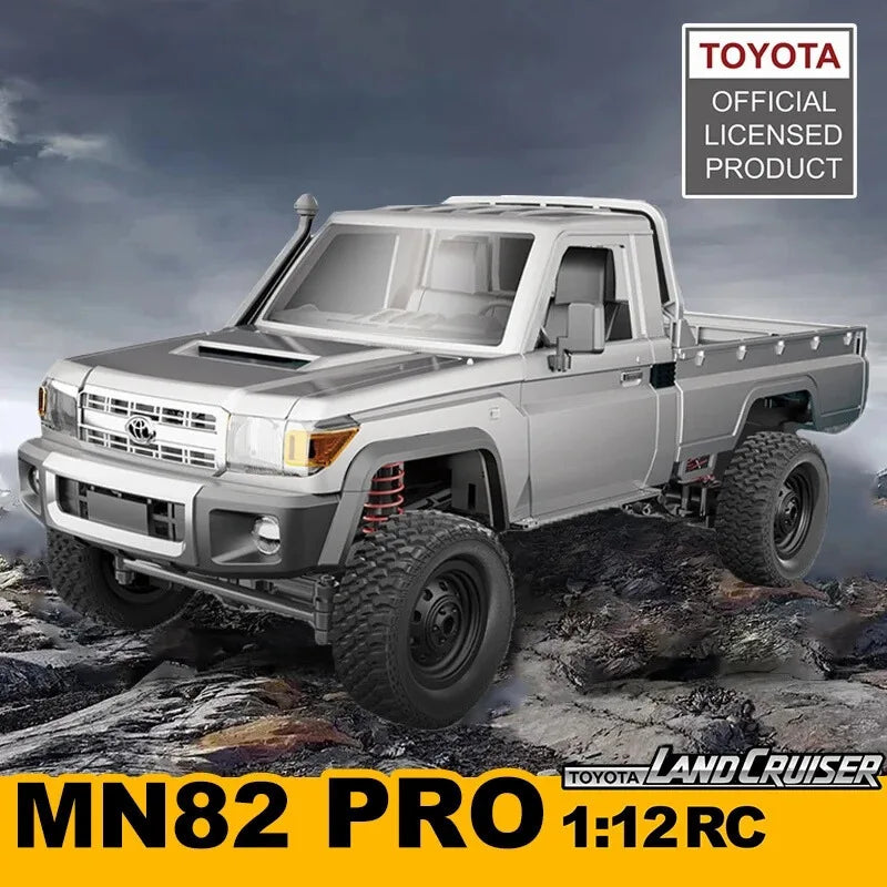 RC JJRC MN82 1:12 Scale 4x4 Remote Control Pickup Truck with LED Lights - Simulation Model for Kids & Hobbyists