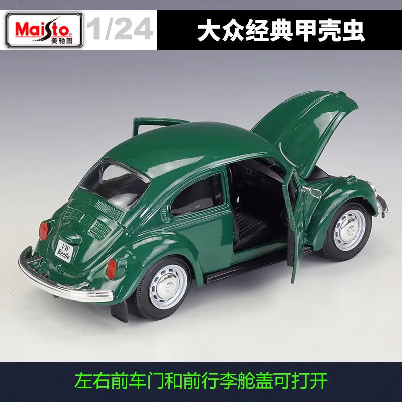 Diecast Car | 1:24 Scale Volkswagen Beetle | Maisto Alloy | Ornaments