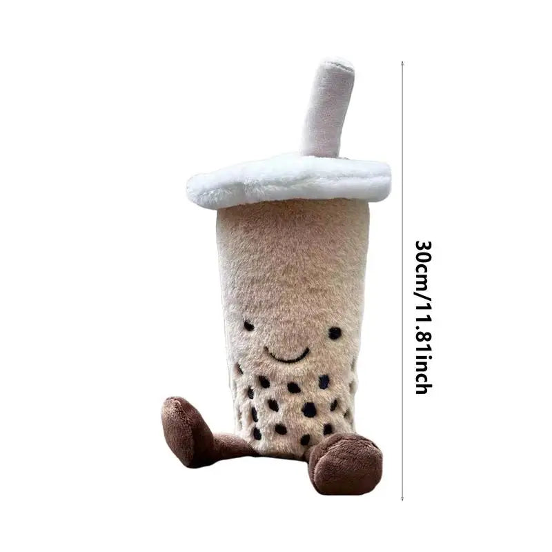 Kawaii Pearl Milk Tea Plush Doll - Soft Cuddly Toy for All Ages