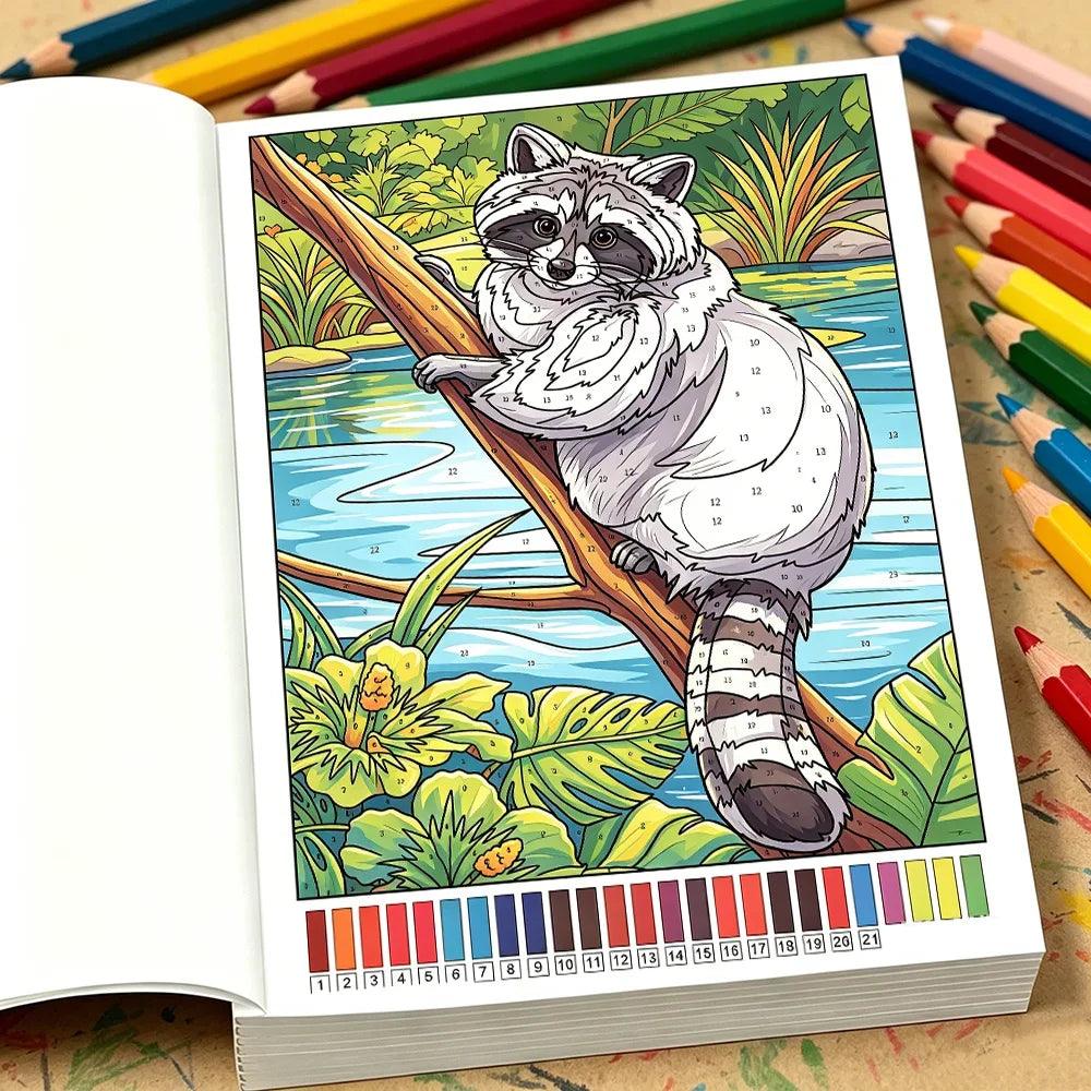 Adult Color By Number | Flower Patterns | Toylandeu™