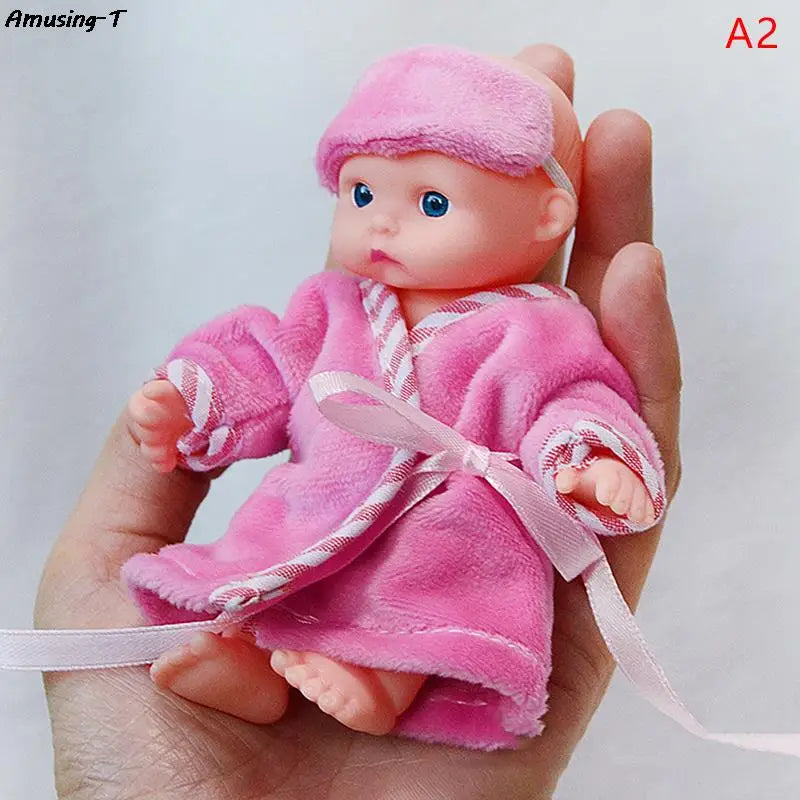 Mini Silicone Reborn Dolls 12cm Realistic Baby Doll Toy