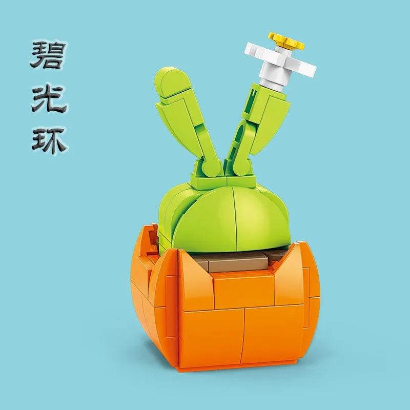 Premium Building Block Flower Succulent Model Desk Decor - ToylandEU