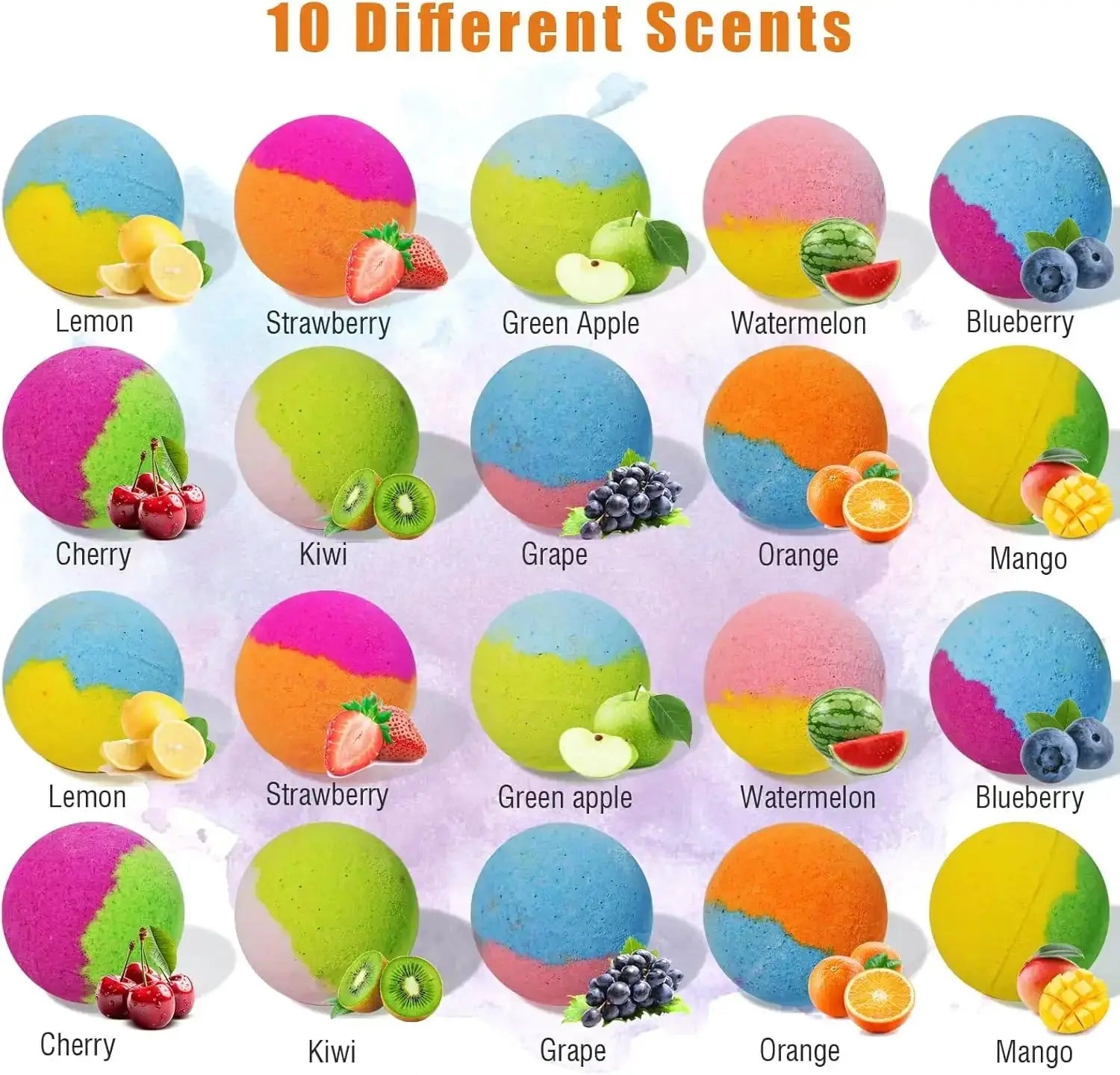 20 Pack Bath Bombs for Kids with Surprise Toys Inside, Handmade Fizzy Balls, Safe & Gentle, Fun Scents, Great Gift - ToylandEU