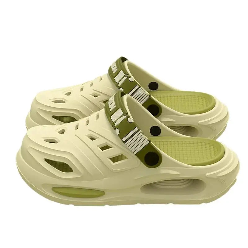 Arch support, anti slip, soft sole, wear-resistant cool slippers for wearing, thick sole breathable odor proof summer hole shoes - ToylandEU