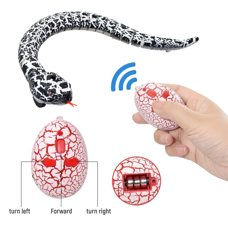 Electric Remote Control Rattlesnake Toy with Infrared Egg and Funny Mischief for Kids - ToylandEU