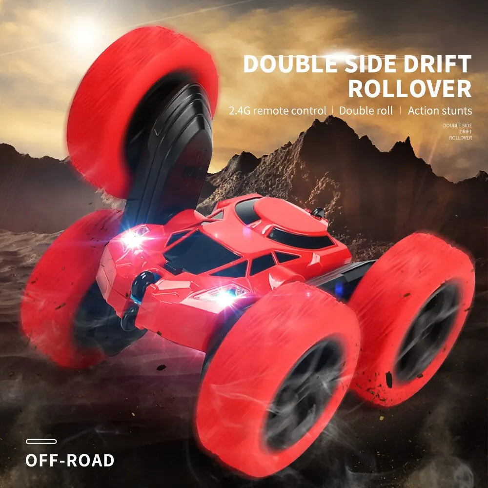 RC Stunt Car Children Double Sided Flip 2.4G Remote Control Car 360