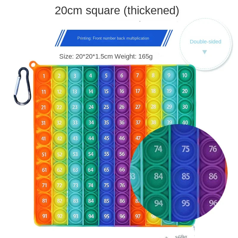 Montessori Multiplication Table 100 Digital Table Math Toys Fidget - ToylandEU