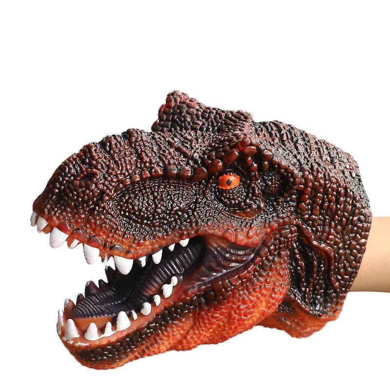 Children Hand Puppet | Soft Dinosaur Shape | Flexible PVC | Ages Two Plus