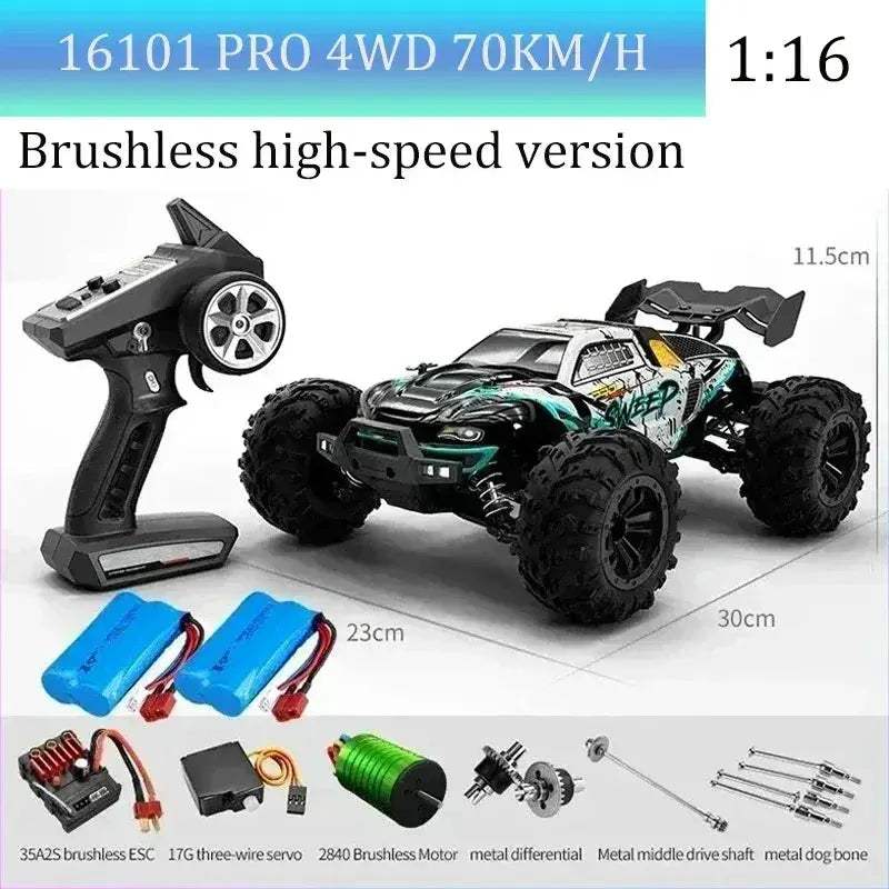 High Speed RC Car With Brushless Motor And Led Lights - ToylandEU