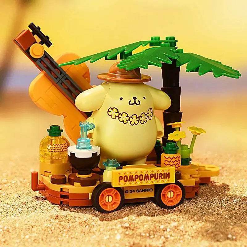 Sanrio Flower Car Series Building Blocks Kuromi Hello Kitty - ToylandEU