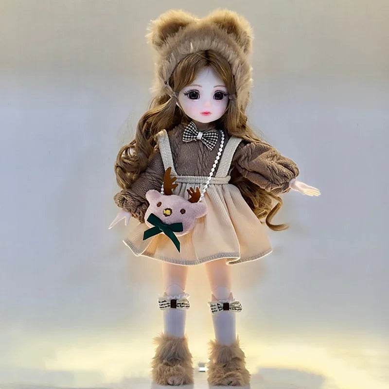 30cm Dolls For Girl Dolls 1/6 Starry Grey Blue Eyes Fashion - ToylandEU