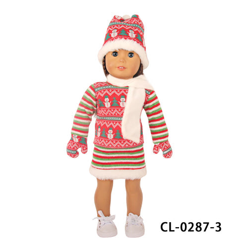 American Girl Doll Christmas Outfit - 18 Inch Doll Clothes Suit ToylandEU.com Toyland EU