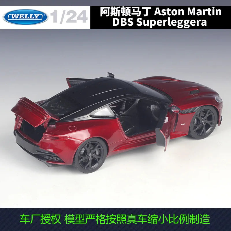 Diecast Car Model | Aston Martin DBS Superleggera | 1:24 Scale Alloy | 19.7 cm
