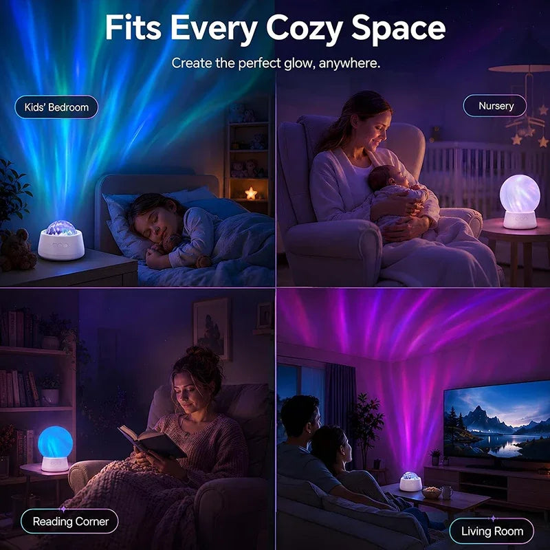 Galaxy Light Projector | 7 Light Patterns | Battery Included | Bedroom Gift