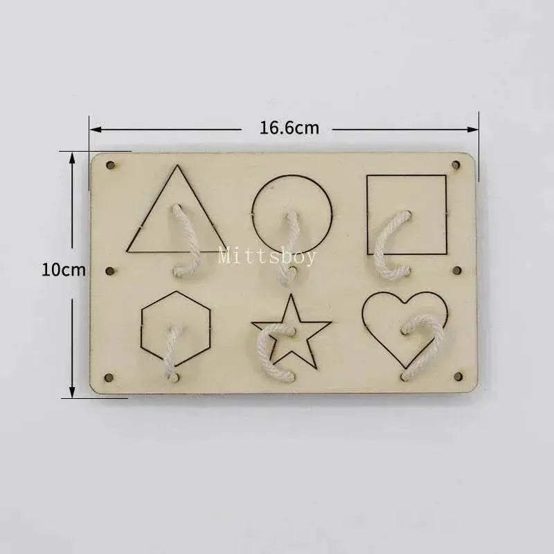 Busy Board Accessories Montessori Wooden Toy with Key Lock Switch Slides and Paillette Educational Early Learning Toy - ToylandEU