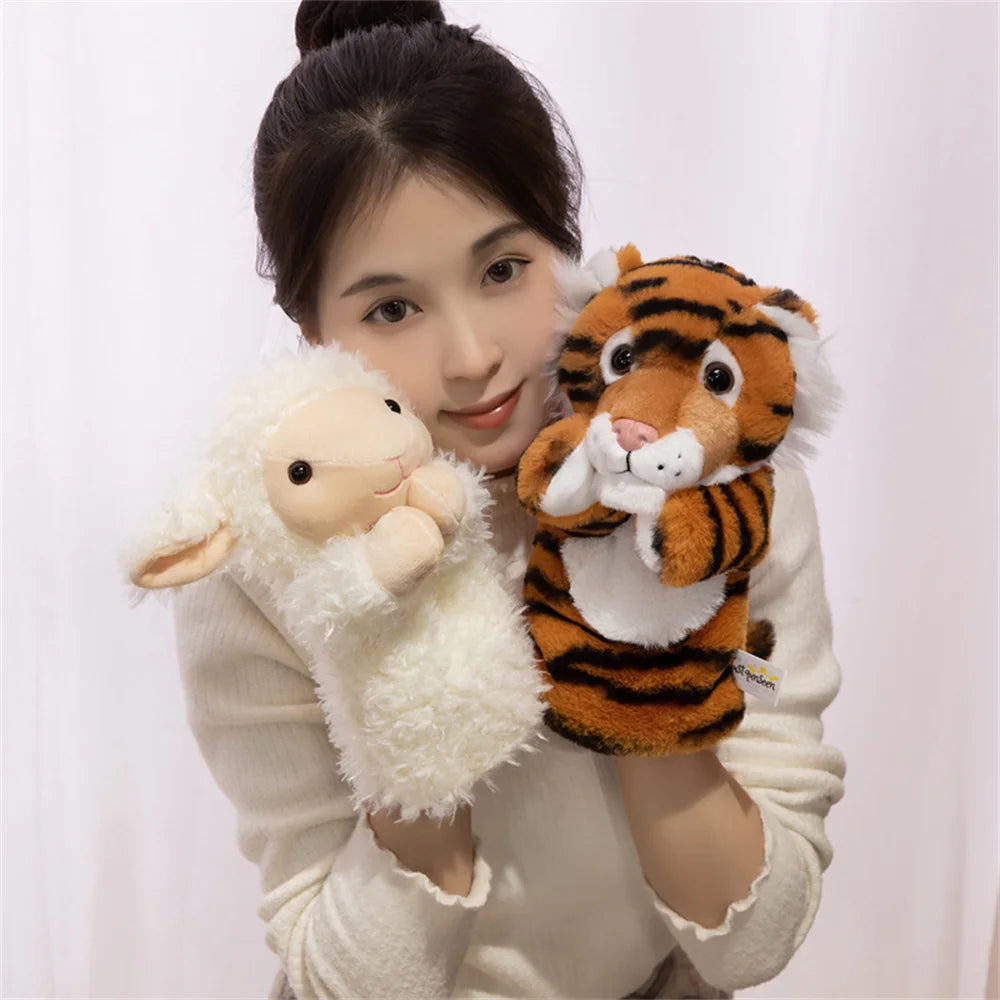 Plush Hand Puppet | Soft Cozy Fabric | 14 Animal Designs | Ages 14 Plus