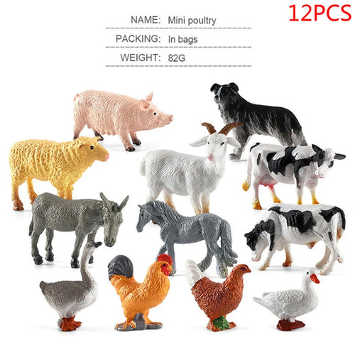 Simulation Pasture Animal Fence Figurine Farm Tool Cart Shovel Poultry ToylandEU.com Toyland EU