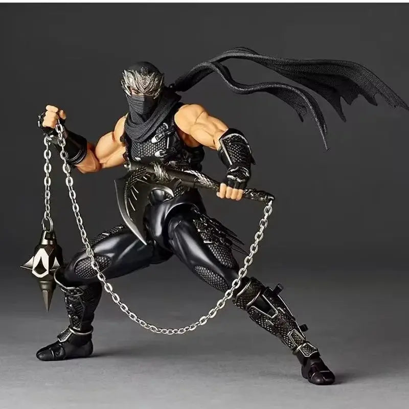Revoltech Yamaguchi Ninja Gaiden Ryu Hayabusa 1/12 Scale Articulated Action Figure With Bonus Collectible Model For Game Fans - ToylandEU