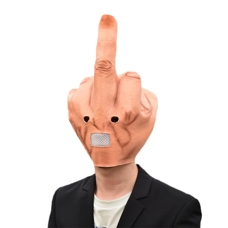 Latex Mask | Middle Finger Design | Toylandeu™