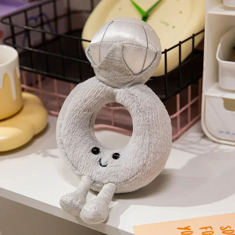 Plush Rose Bouquet Toy Soft Huggable Desk Decor Gift - ToylandEU