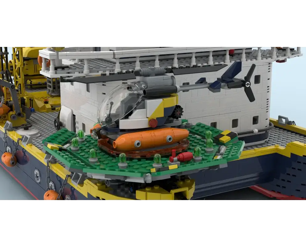MOC City Catamaran Research Vessel Set Building Blocks Exploration Ships Transport Vehicles Collection Toys Gifts - ToylandEU