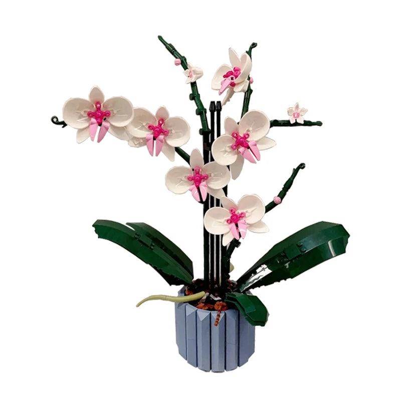 Artificial Orchid Plant | Matte Finish Pot | Toylandeu™