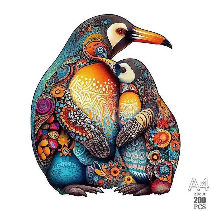 3D Wooden Animal Jigsaw Puzzle For All Ages Interactive Lion - ToylandEU