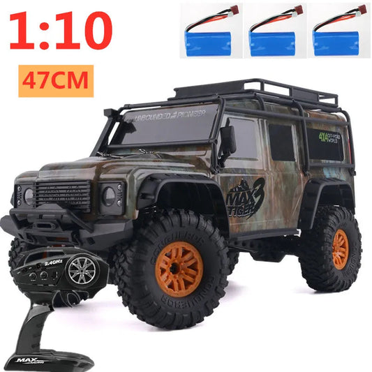 IPX4 Ingress Protection RC Max Tiger3 4X4 Crawler Rally Electric Car 1:10 with Remote Control - ToylandEU