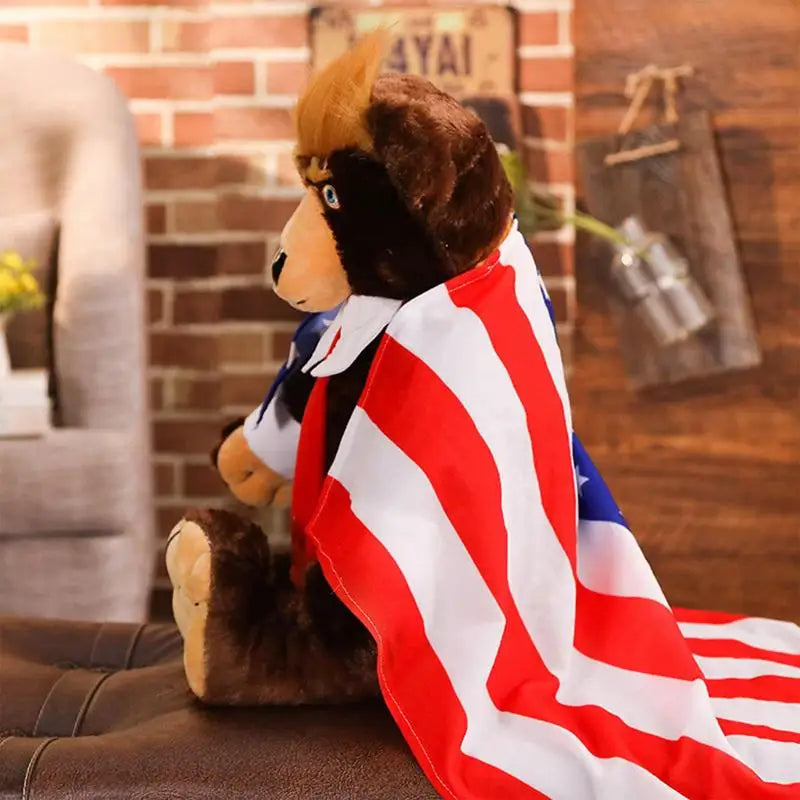 Trump Bear Plush Toy - Soft, Safe & Commemorative Stuffed Doll