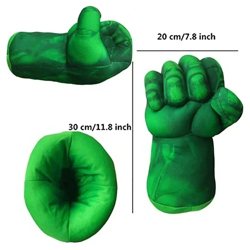 Kids Hulk Superhero Muscle Costume Set with Mask & Gloves for Fun Play